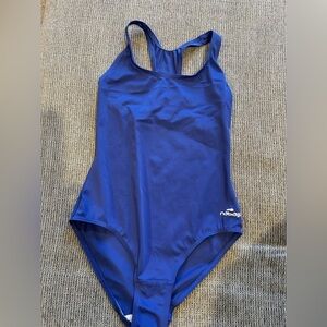 D09.29. Decalathon One Piece Racerback Tank blue one piece suit XS